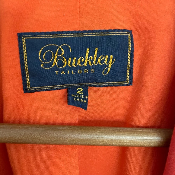 Buckley Tailors Blazer in Red / Orange Size: 2 - Picture 4 of 8